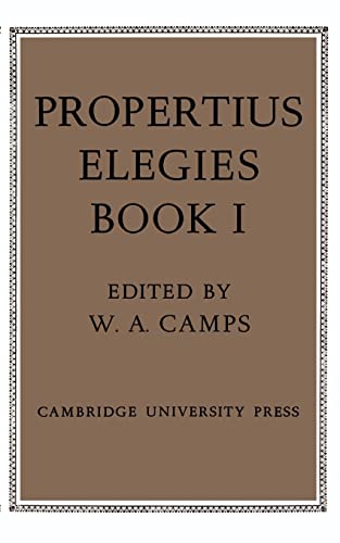 Stock image for Propertius: Elegies: Book 1 for sale by London Bridge Books