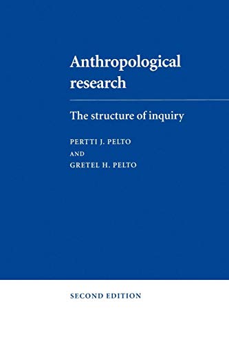 9780521292283: Anthropological Research: The Structure of Inquiry