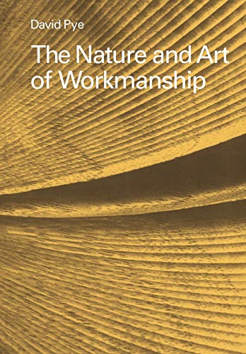 9780521293563: The Nature and Art of Workmanship