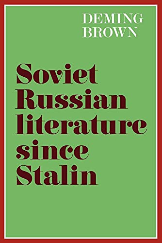9780521296496: Soviet Russian Literature since Stalin