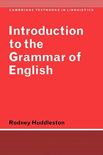 9780521297042: Introduction to the Grammar of English Paperback (SIN COLECCION)