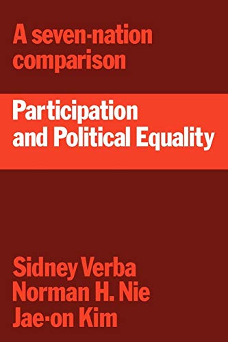 Imagen de archivo de Participation and Political Equality: A Seven-Nation Comparison a la venta por ThriftBooks-Atlanta