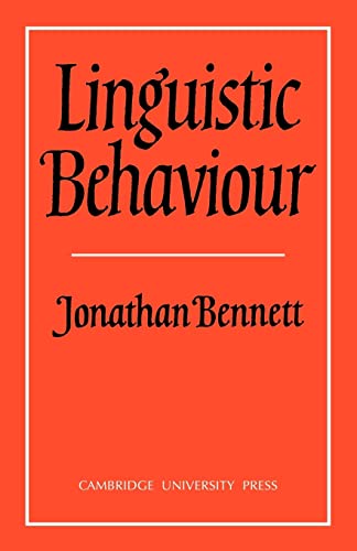 Imagen de archivo de Linguistic Behaviour a la venta por Revaluation Books