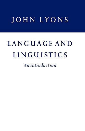 9780521297752: Language and Linguistics: An Introduction