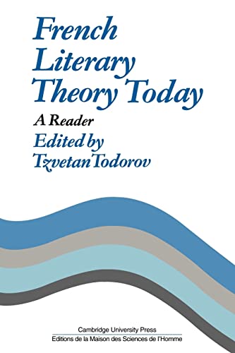 Beispielbild fr French Literary Theory Today: A Reader zum Verkauf von Chiron Media