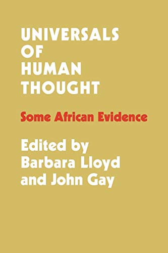 Imagen de archivo de Universals of Human Thought : Some African Evidence a la venta por Better World Books