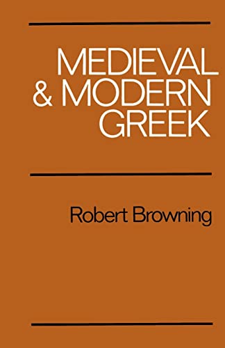 Stock image for Medieval and Modern Greek for sale by Daedalus Books