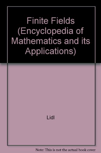 Imagen de archivo de Finite Fields (Encyclopedia of Mathematics and its Applications) a la venta por Fireside Bookshop