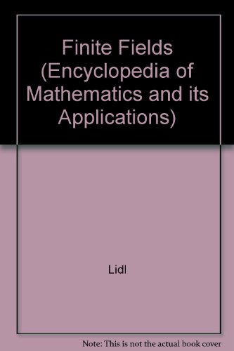 9780521302401: Finite Fields (Encyclopedia of Mathematics and its Applications, Series Number 20)