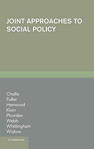 9780521309004: Joint Approaches to Social Policy: Rationality and Practice