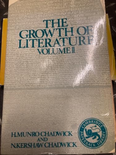 9780521310185: The Growth of Literature: Volume II