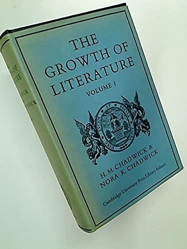 Stock image for The Growth of Literature for sale by Better World Books Ltd