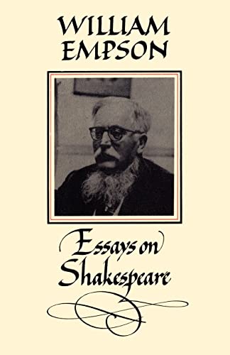 Imagen de archivo de William Empson : Essays on Shakespeare a la venta por Better World Books