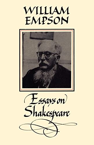 Stock image for William Empson : Essays on Shakespeare for sale by Better World Books