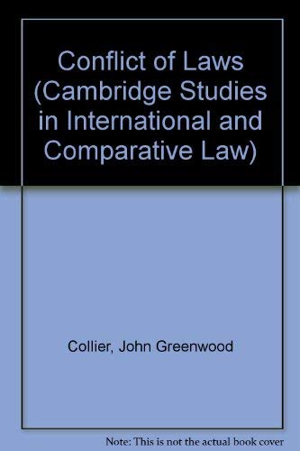 9780521311878: Conflict of Laws (Cambridge Studies in International and Comparative Law, Series Number 115)