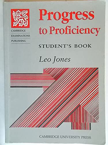 Imagen de archivo de Progress to Proficiency Std Book a la venta por WorldofBooks