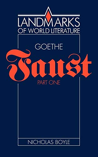 Stock image for Goethe: Faust Part One (Landmarks of World Literature) for sale by WorldofBooks
