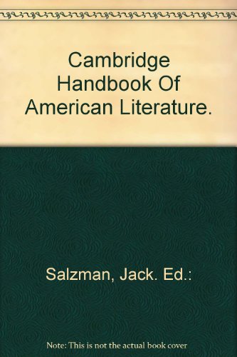9780521314411: The Cambridge Handbook of American Literature
