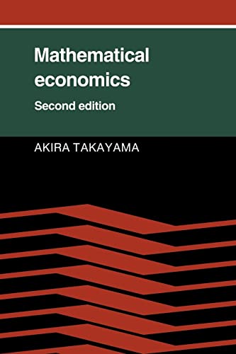 9780521314985: Mathematical Economics Paperback