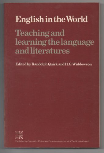 Beispielbild fr English in the World: Teaching and Learning the Language and Literatures zum Verkauf von Ammareal