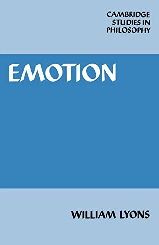 9780521316392: Emotion Paperback (Cambridge Studies in Philosophy)