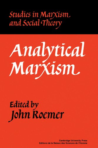 Beispielbild fr Analytical Marxism (Studies in Marxism and Social Theory) zum Verkauf von Chiron Media