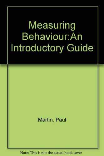 9780521323680: Measuring Behaviour:An Introductory Guide