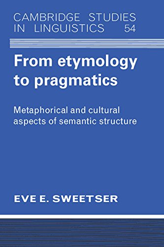 Stock image for From etymology to pragmatics . Metaphorical and cultural aspects of semantic structure. for sale by Ganymed - Wissenschaftliches Antiquariat