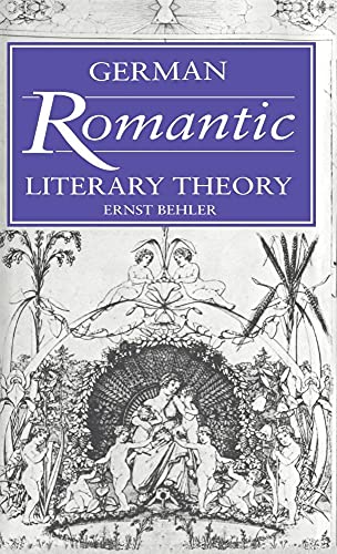 9780521325851: German Romantic Literary Theory (Cambridge Studies in German)