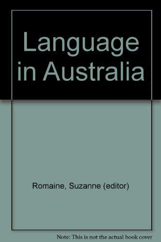 Imagen de archivo de Language in Australia a la venta por HPB-Red
