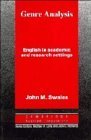 9780521328692: Genre Analysis: English in Academic and Research Settings (Cambridge Applied Linguistics)