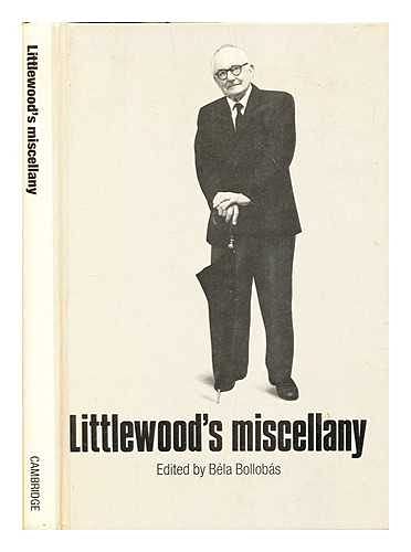 Imagen de archivo de Littlewood's Miscellany a la venta por AwesomeBooks