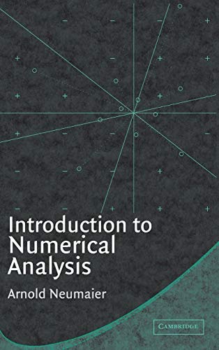 Beispielbild fr Introduction to Numerical Analysis zum Verkauf von HPB-Red