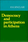 Beispielbild fr Democracy and Participation in Athens zum Verkauf von Better World Books