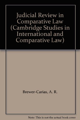 

Judicial Review in Comparative Law