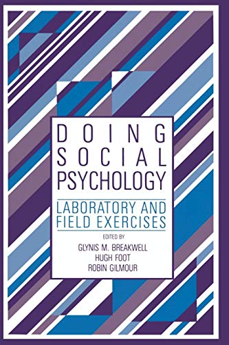 Beispielbild fr Doing Social Psychology: Laboratory and Field Exercises zum Verkauf von Anybook.com