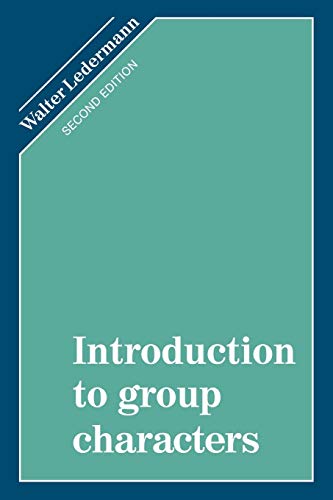 Beispielbild fr Introduction to Group Characters zum Verkauf von Munster & Company LLC, ABAA/ILAB