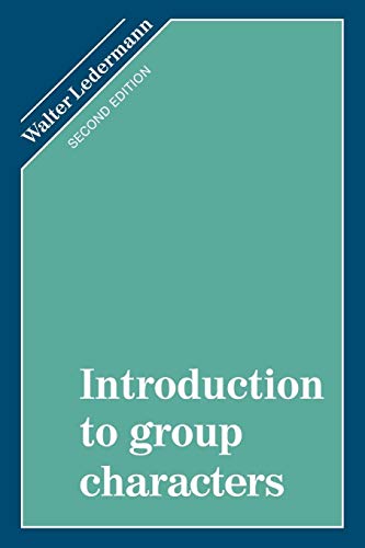 9780521337816: Introduction to Group Characters