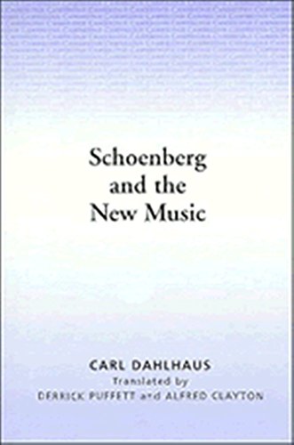 Beispielbild fr Schoenberg and the New Music zum Verkauf von Chiron Media