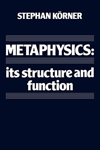 Imagen de archivo de Metaphysics: Its Structure and Functions a la venta por Adagio Books