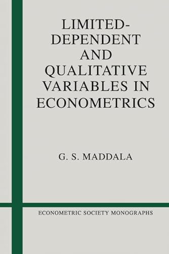 9780521338257: Limited-Dependent and Qualitative Variables in Econometrics