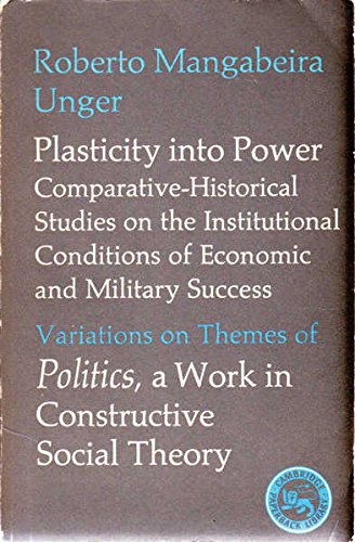 Beispielbild fr Plasticity into Power: Comparative-Historical Studies on the Institutional Conditions of Economic and Military Success Variations on Themes of Pol zum Verkauf von Priceless Books