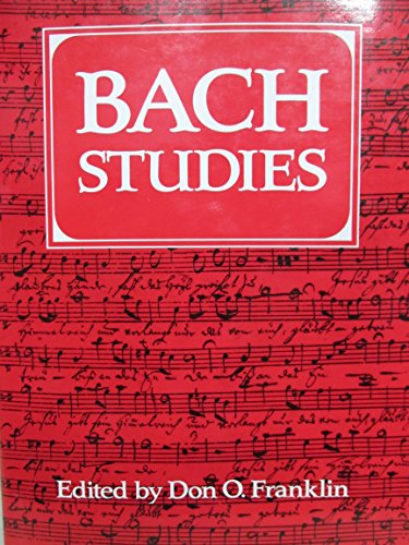 9780521341059: Bach Studies