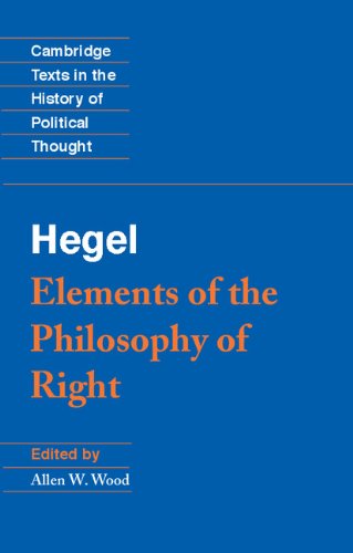 9780521344388: Hegel: Elements of the Philosophy of Right