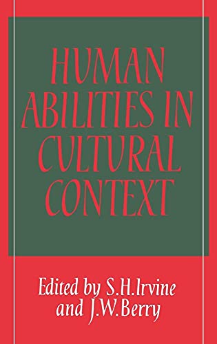 Imagen de archivo de Human Abilities in Cultural Context a la venta por Booketeria Inc.