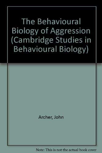 Beispielbild fr The Behavioral Biology of Aggression zum Verkauf von Better World Books