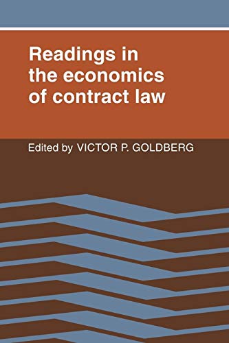 Beispielbild fr Readings in the economics of contract law. zum Verkauf von Wissenschaftliches Antiquariat Kln Dr. Sebastian Peters UG