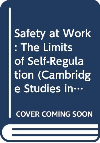 Beispielbild fr Safety at Work : The Limits of Self-Regulation zum Verkauf von Better World Books