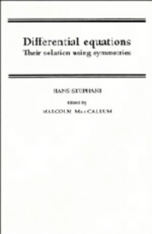 Stock image for Differential Equations: Their Solution Using Symmetries for sale by John Chandler Books
