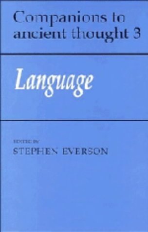 Stock image for Language (Companions to Ancient Thought, Series Number 3) for sale by thebookforest.com